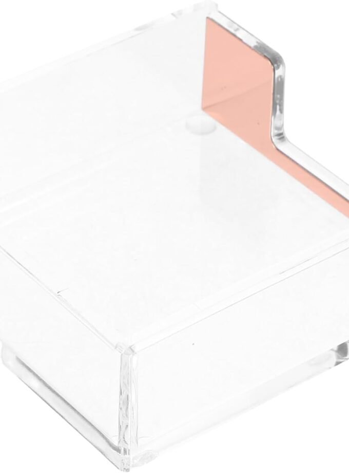 Transparent Acrylic Desktop Storage Box Countertop Storage Rack Memo Pad Dispenser Clear Notepad Holder Note Pads Container Desktop Notepad Holder Memo Pad Holder